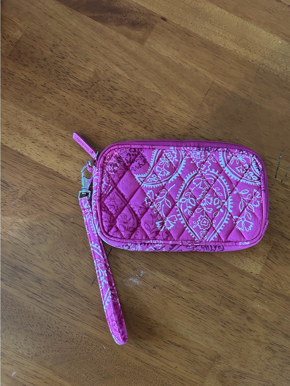 Vera Bradley Pink Quilted Wristlet Clutch